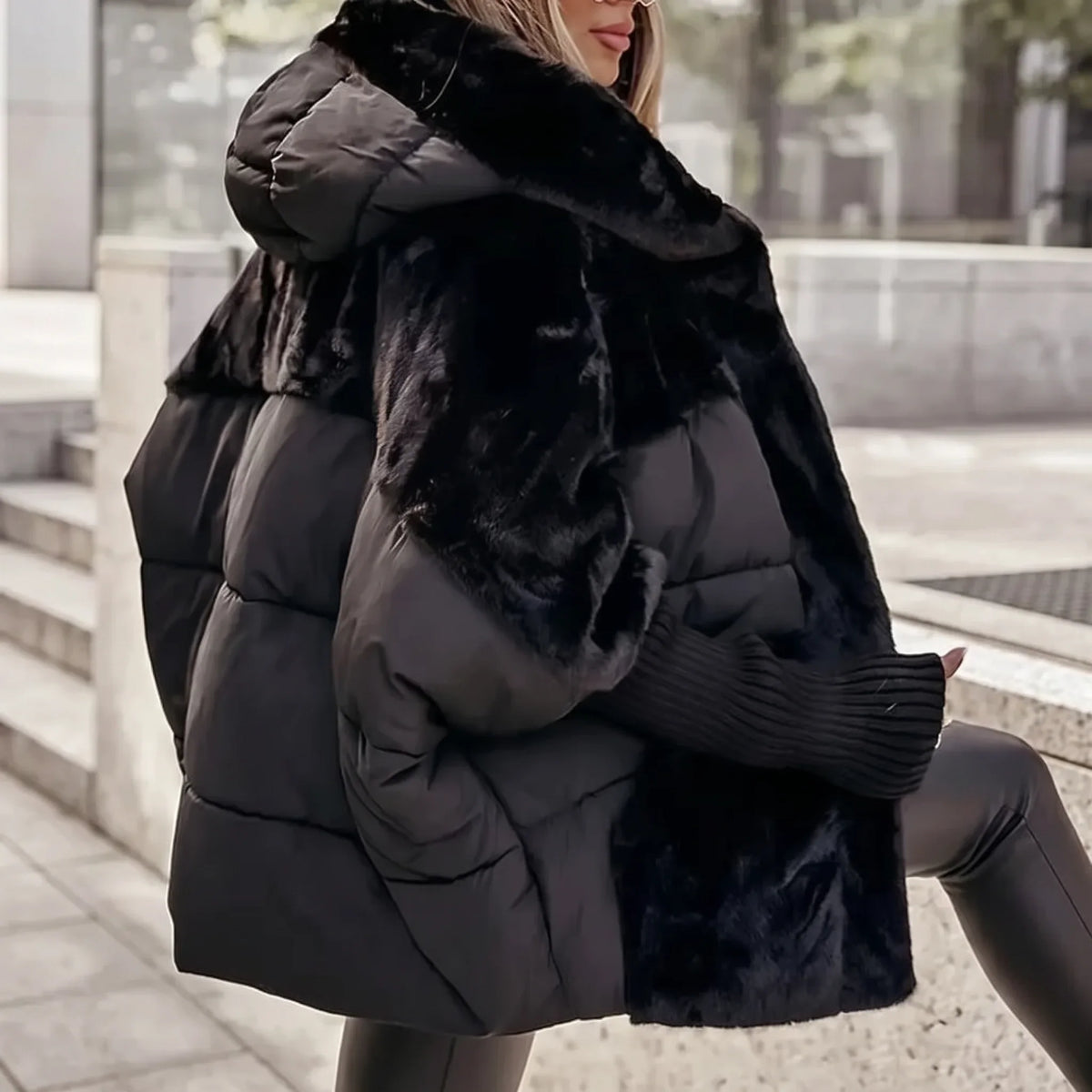 Women's Hooded Coat, Winter - view 2