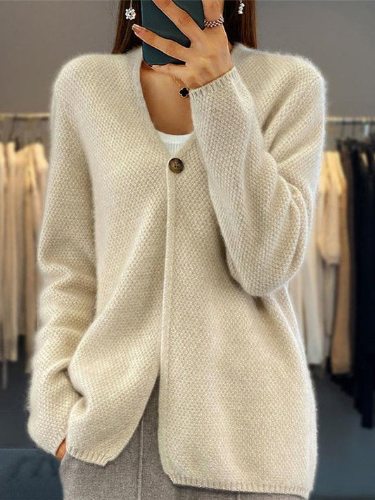 Elena | V-Neck Cardigan With Buttons