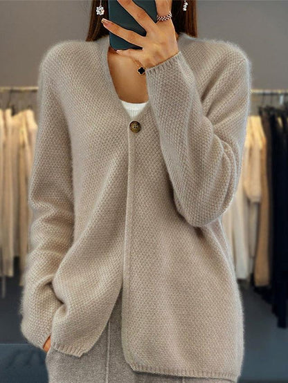 Elena | V-Neck Cardigan With Buttons