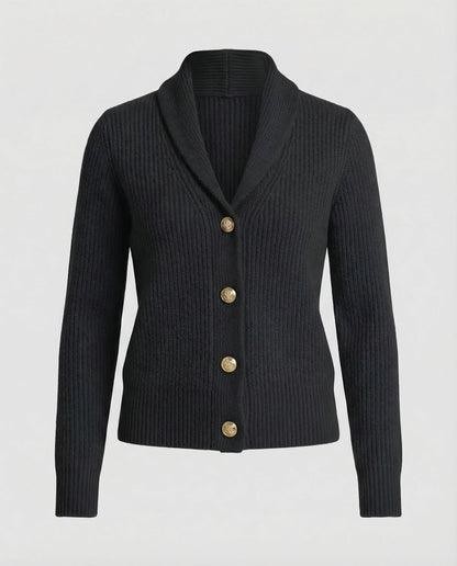 Women's Lapel Cardigan, Knitted - view 3