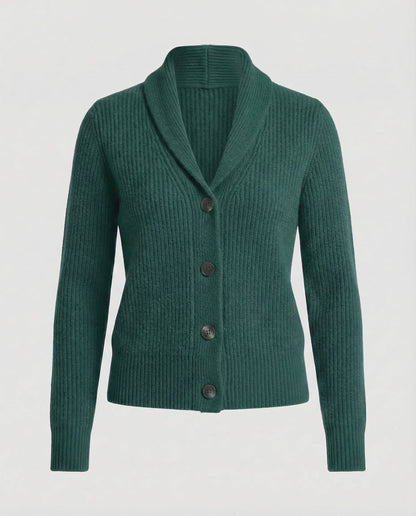 Women's Lapel Cardigan, Knitted - view 2