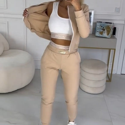 Domenica | Women’s 3-Piece Tracksuit Set with Zip
