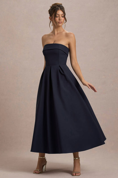 Annalise | Elegant Skater Style Midi Dress