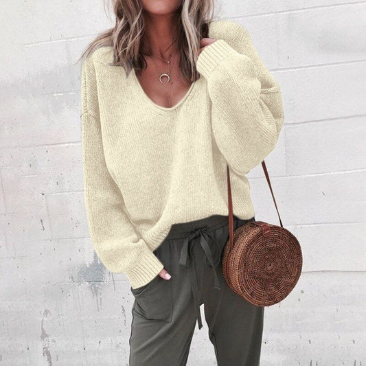 Idone | Oversized V Neck Jumper