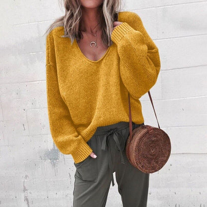 Idone | Oversized V Neck Jumper