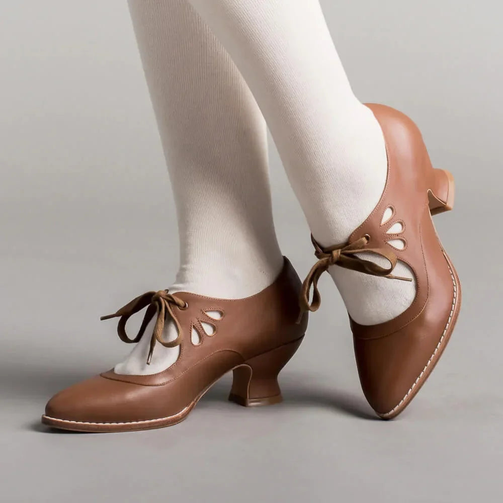 Women's Lace-Up Retro Heels, - view 3