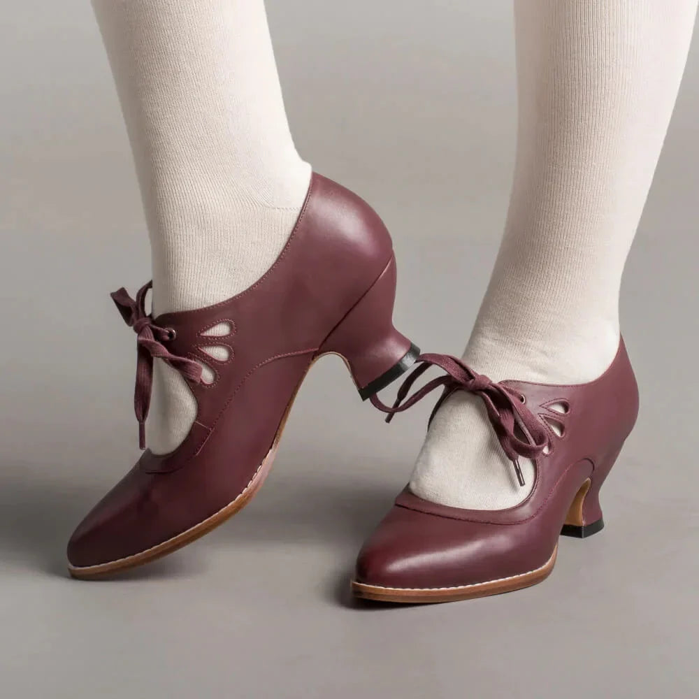 Women's Lace-Up Retro Heels, - view 5