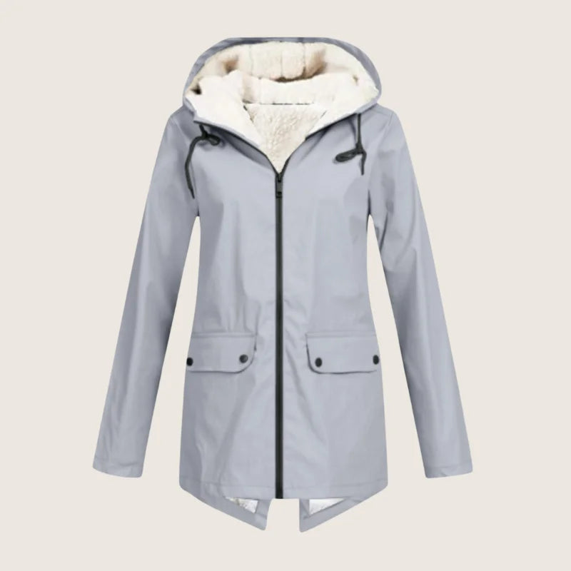 Women's Hooded Sherpa Jacket, Zip-Up - view 3